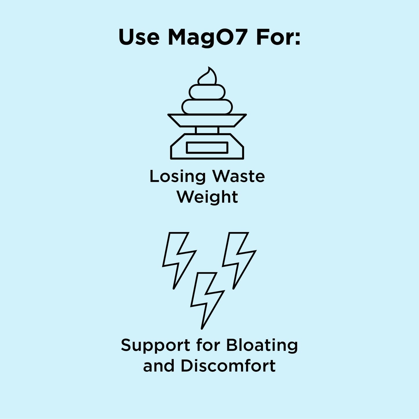 nbpure MagO7 - Natural Colon Cleanse & Detox - Occasional Constipation Relief, Stool Softening, & Bloating Support for Men & Women - Ozonated Magnesium Oxide, 90 Capsules