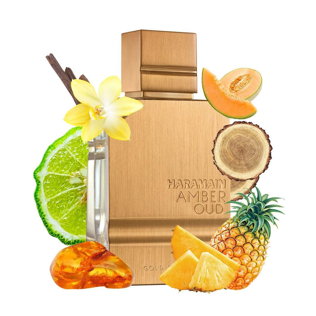Al Haramain Amber Oud Gold Edition Eau De Parfum Spray 60ml (2 oz) - Unisex Arabian Perfume for Women & Men, Long-Lasting Amber Cologne with Refreshing & Sweet Fragrance