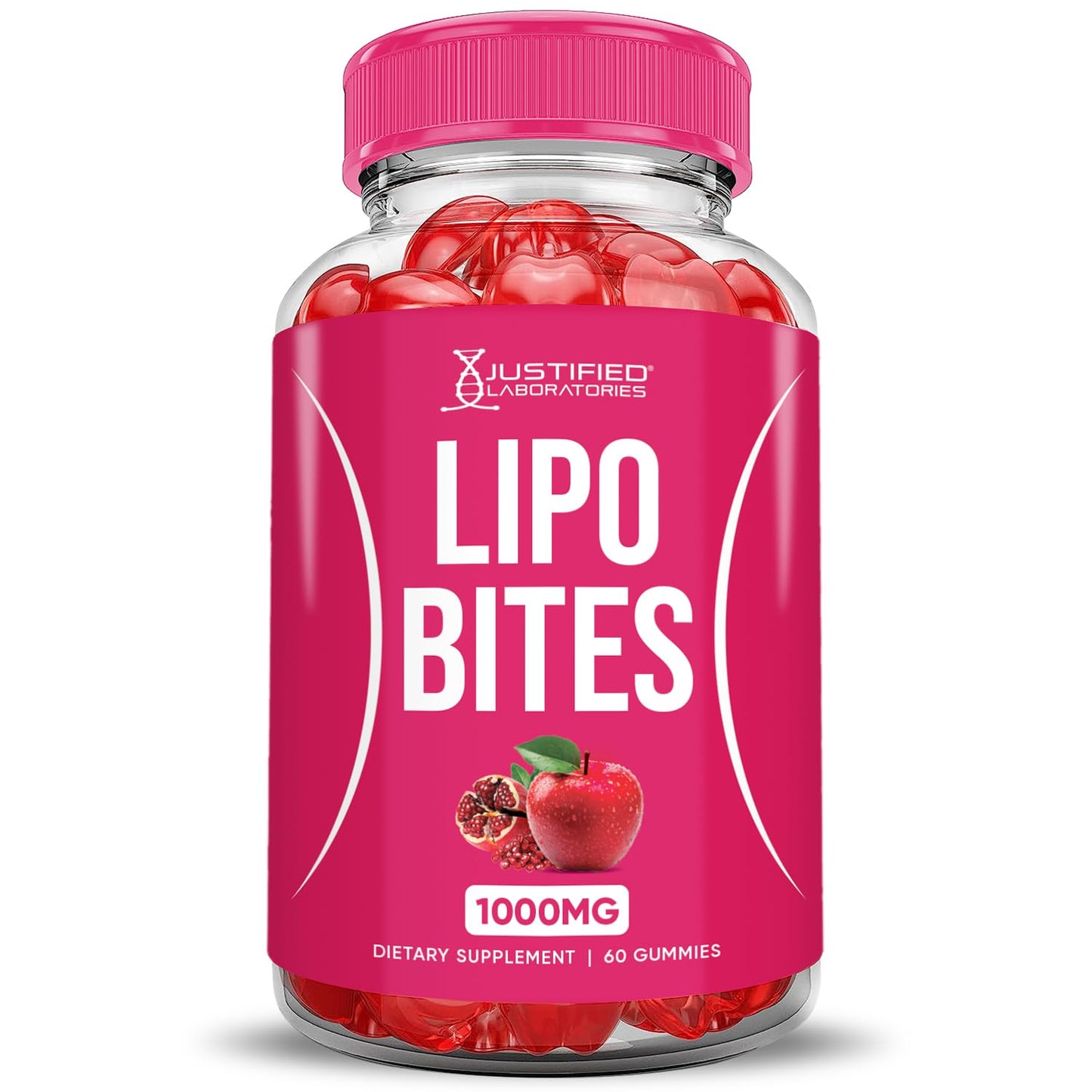 (2 Pack) Lipo Bites ACV Gummies Advanced Formula 1000MG Apple Cider Vinegar Chewies Formulated with Pomegranate Beet Juice Powder B12 Vegan Non GMO 120 Gummys