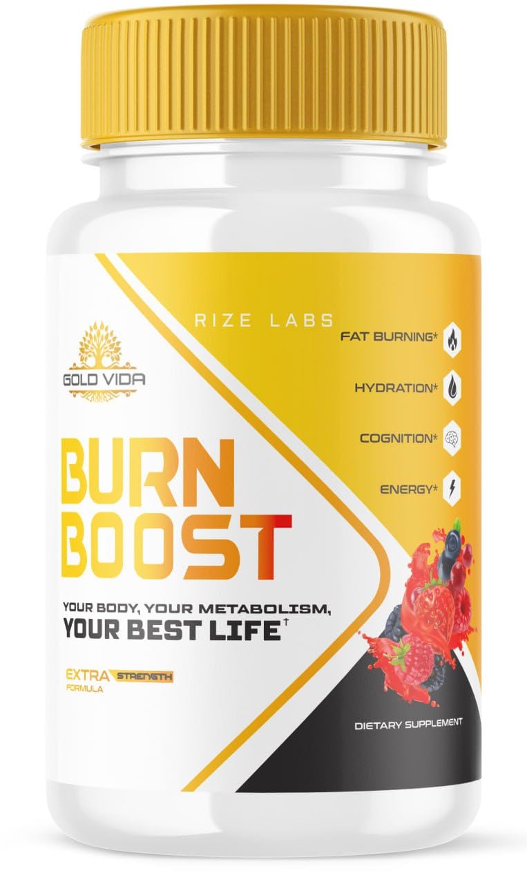 Gold Vida Burn Boost Weight loss Supplement, Gold Vida Burn Boost Capsules for Total Body Wellness and a Healthy Lifestyle, Gold Vida Burn Boost Pills for Leaner Physique, Reviews (60 Capsules)
