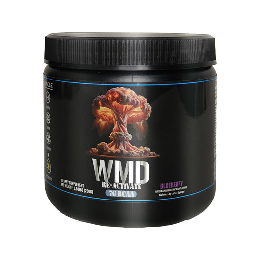 WMD Re-Activate BCAA Powder -- 2:1:1 Amino Acids for Muscle Growth, Repair & Recovery - Gluten Free, Sugar Free, Non-GMO, Vegan, No Artificial Colors, Patented Ingredients -- Blueberry Flavor, 250g