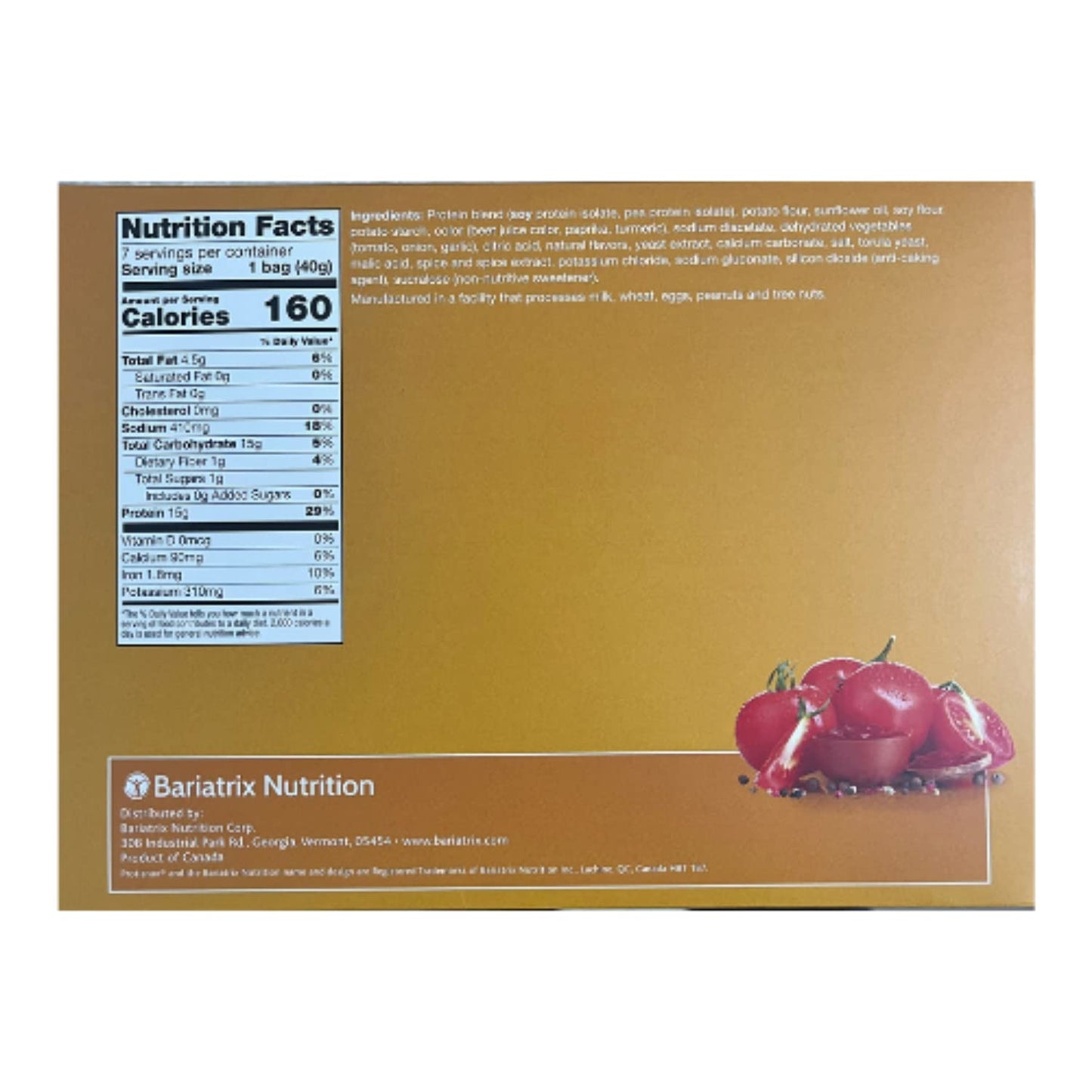 PROTIFIT - High Protein Tangy Tomato Zipper Snacks 2 Pack, 15g Protein, Low Calorie, Low Sugar, Low Fat, Ideal Protein Compatible, 7 Servings Per Box, (2 Pack)