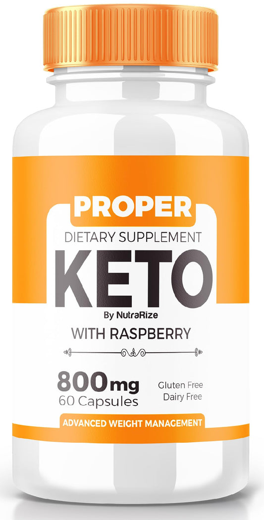 Proper Keto ACV Capsules, All-Natural Keto Dietary Supplement for Weight Loss, Proper Keto 800MG Pills, Advanced Formula Supplement to Support Your Active Lifestyle, Pastillas Reviews (60 Capsules)
