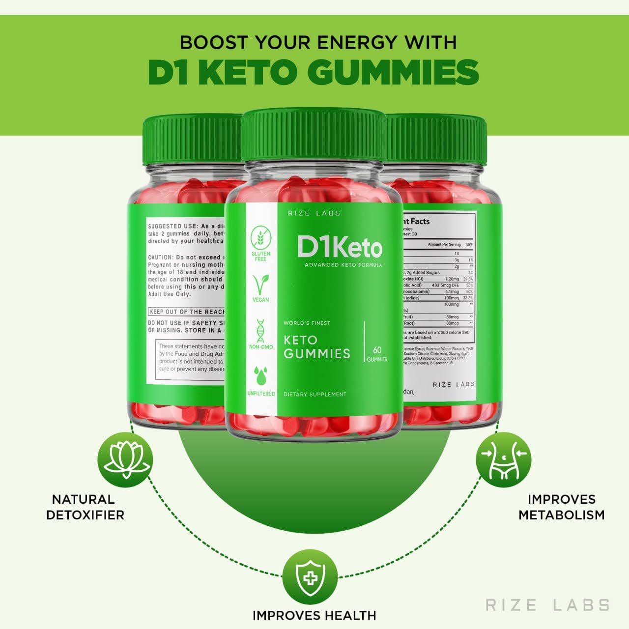 (5 Pack) D1 Keto Gummies - D1 Keto ACV Gummies for Advanced Weight Loss D1 Keto Gummies with Apple Cider Vinegar Supplement Belly Fat Extra Strength Gomitas Vegan Non GMO (300 Gummies)