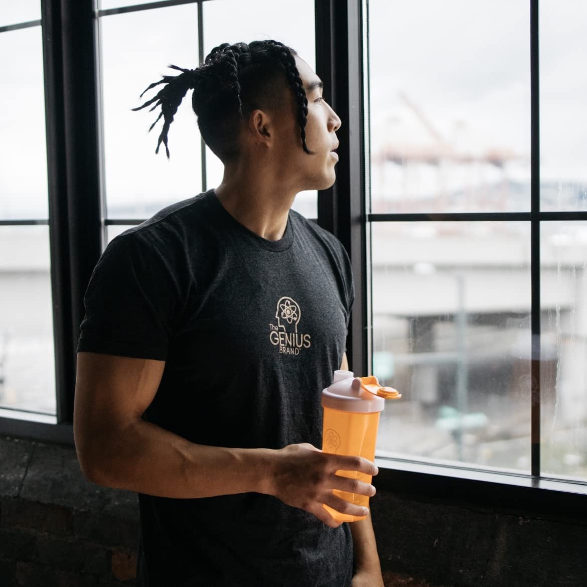 Genius L-Arginine Nitric Oxide Powder - Fermented L- Arginine Nutritional Supplements & Nitric Oxide Booster - Pre Workout, Natural Muscle Builder - 30 Servings, Lemon