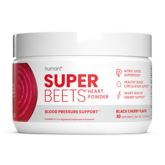 HumanN SuperBeets Beet Root Powder - Non-GMO Beetroot Superfood - Nitric Oxide Supplement for Heart Health, Circulation & Blood Pressure Support - Black Cherry, 30 Servings