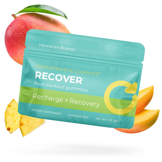 SGC Recover Performance Gummies - Post-Workout Recovery Gummies for Muscle Repair, 12-Pack, Hawaiian Breeze, Energy Replenishment, and Soreness Relief | BCAAs, Ginger, Glycogen Recharging
