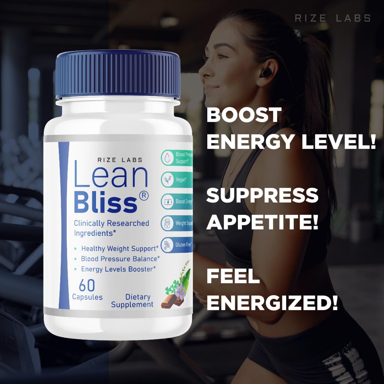 (2 Pack) Lean Bliss - Lean Bliss Weight Health Advanced Formula, LeanBliss Capsules for Natural Weight Management & Blood Support, LeanBliss Dietary Supplement (120 Capsules)