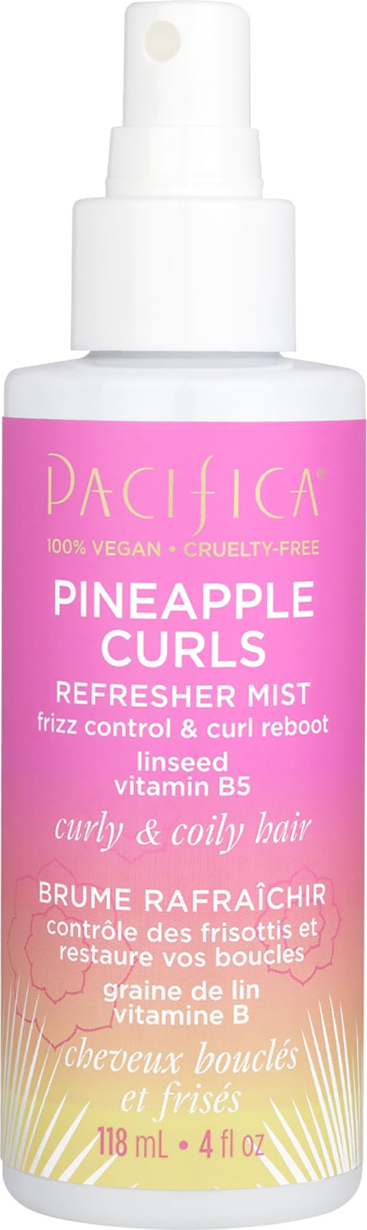 Pineapple Curls Refresher Mist by Pacifica for Women - 4 Oz Mist