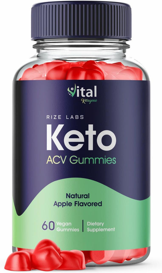 rize labs - Vital Ketogenic Keto Gummies for Advanced Weight Loss - Slimming Belly Fat Diet Gummy (60 Gummies)