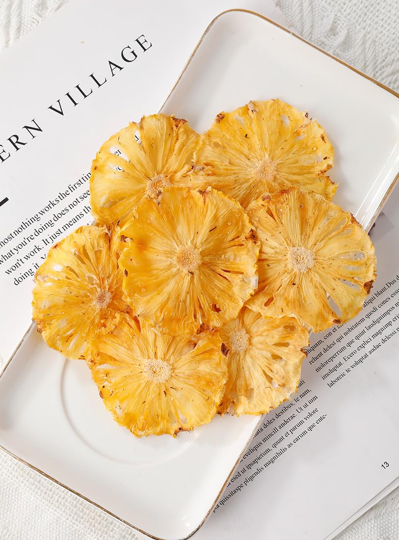 Premium Dried Pineapple 5 Oz142gDehydrated Pineapple Slices100 NaturalNo Sugar Added  No Additives