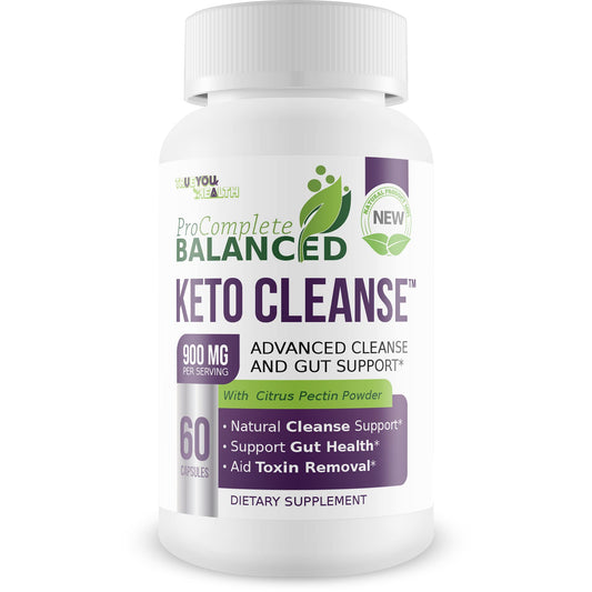 Keto Cleanse - Pro Complete Balanced Cleanse & Gut Support - Aid Toxin Removal & Nutrient Absorption - Help Cleanse The Body & Digestive Tract - All Natural Formula - Promote Healthy Gut & Digestion