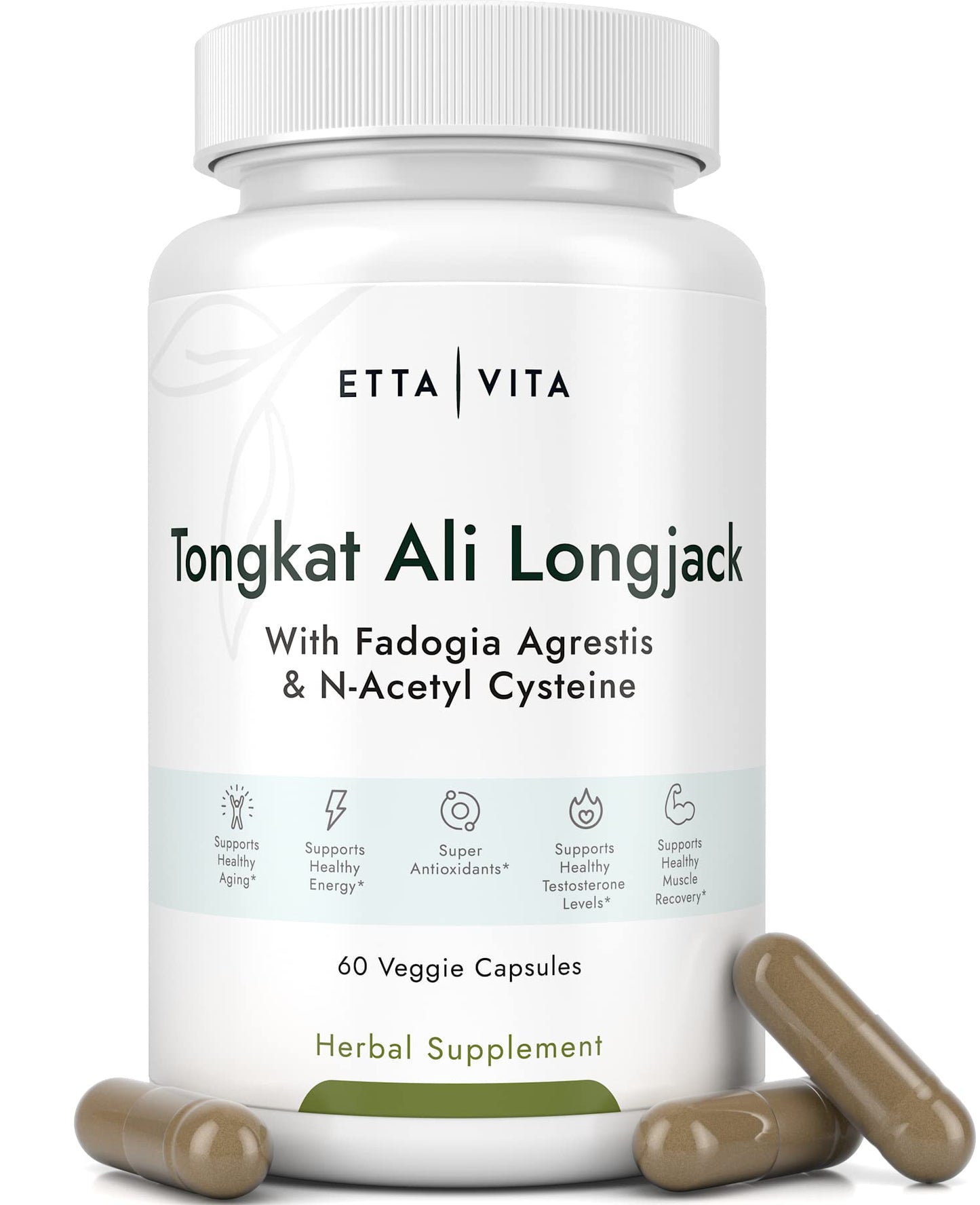 Potent Longjack - Tongkat Ali & Fadogia Agrestis Supplement for Men & Womens Energy, T Support, Lean Muscle Growth & Recovery, Hormonal Balance, Pre-Workout with Vegan NAC Liver Detox & Cleanse