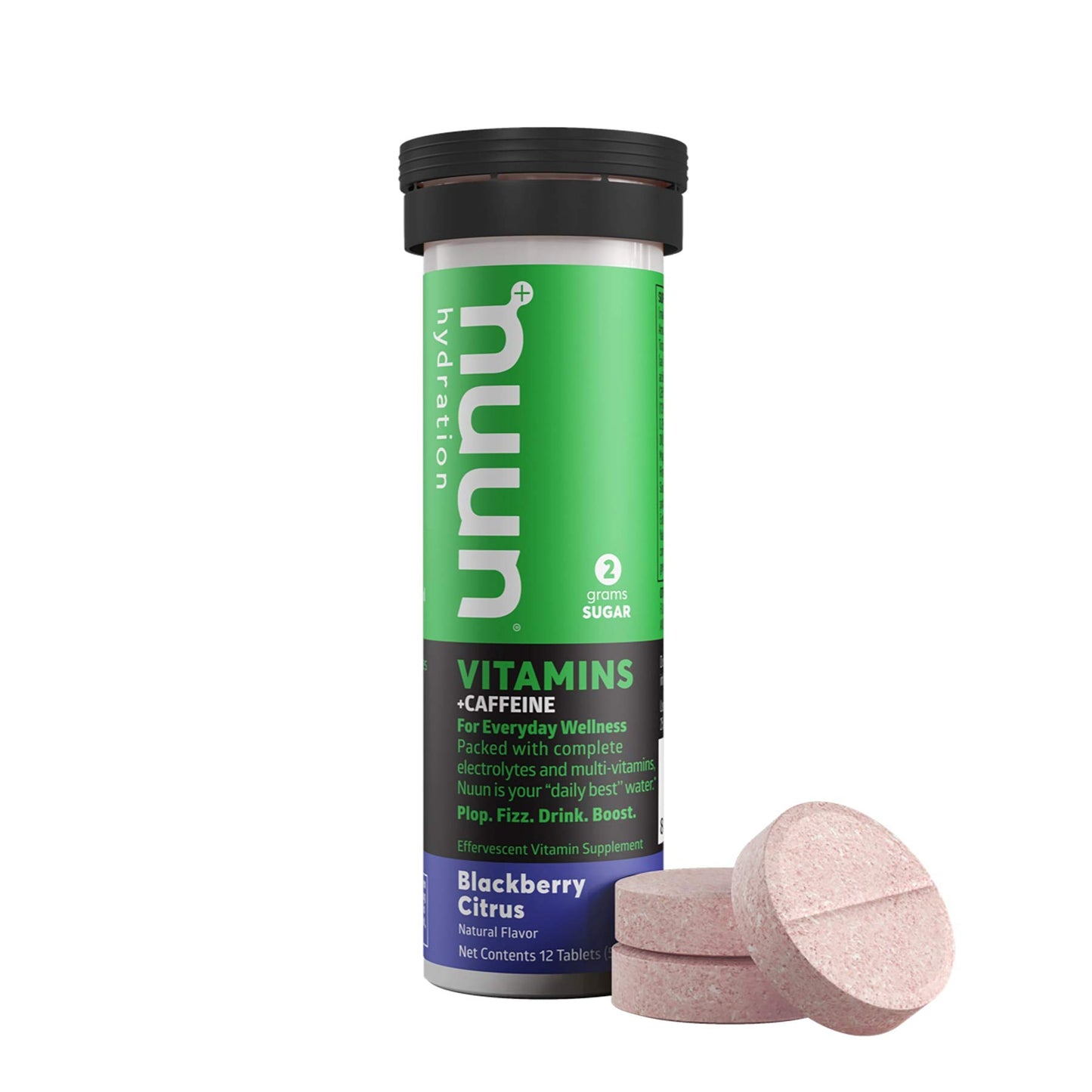 NUUN Nuun Vitamins Caffeine BlackBerry Citrus 12ct Tube, 12 CT
