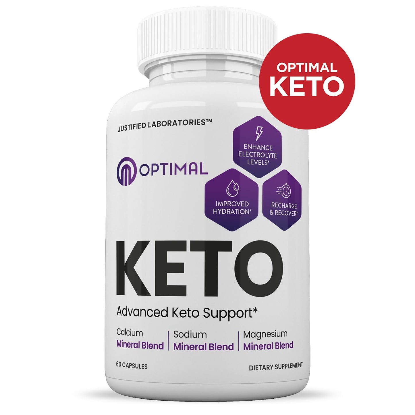 Optimal Keto Pills 1275MG New & Improved Formula Contains Apple Cider Vinegar Extra Virgin Olive Oil Powder Green Tea Leaf 60 Capsules