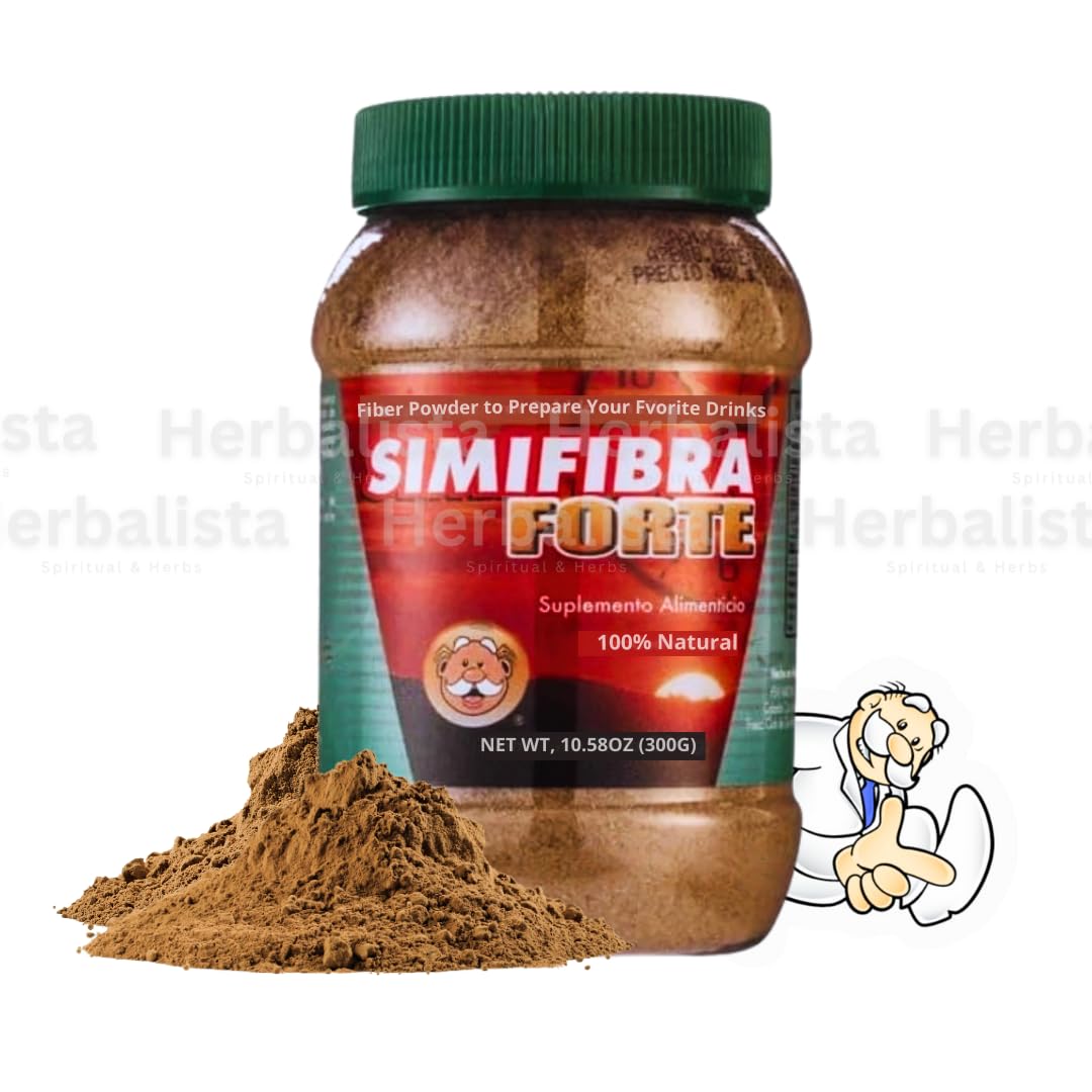 Simfiber ExtraFuerte Fiber Drink Mix 10.5oz(300g) - Dietary Supplement - Suplemento Alimenticio de Fibra en Polvo para la Digestion - La de Similares
