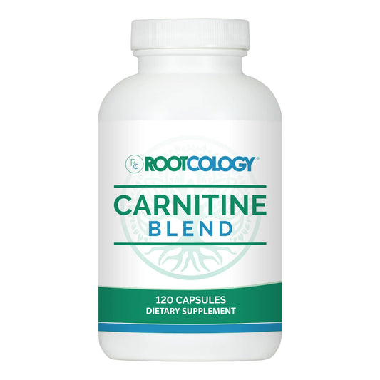 Rootcology by Dr. Izabella Wentz | Carnitine Blend | L-Carnitine & Acetyl-L-Carnitine Formula | Ideal for Vegetarians | 120 Capsules