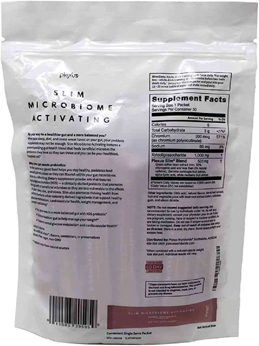 Plexus Slim MicroBiome Black Cherry Lime Blossom, 1, 4.0 Ounce (2 Pack)