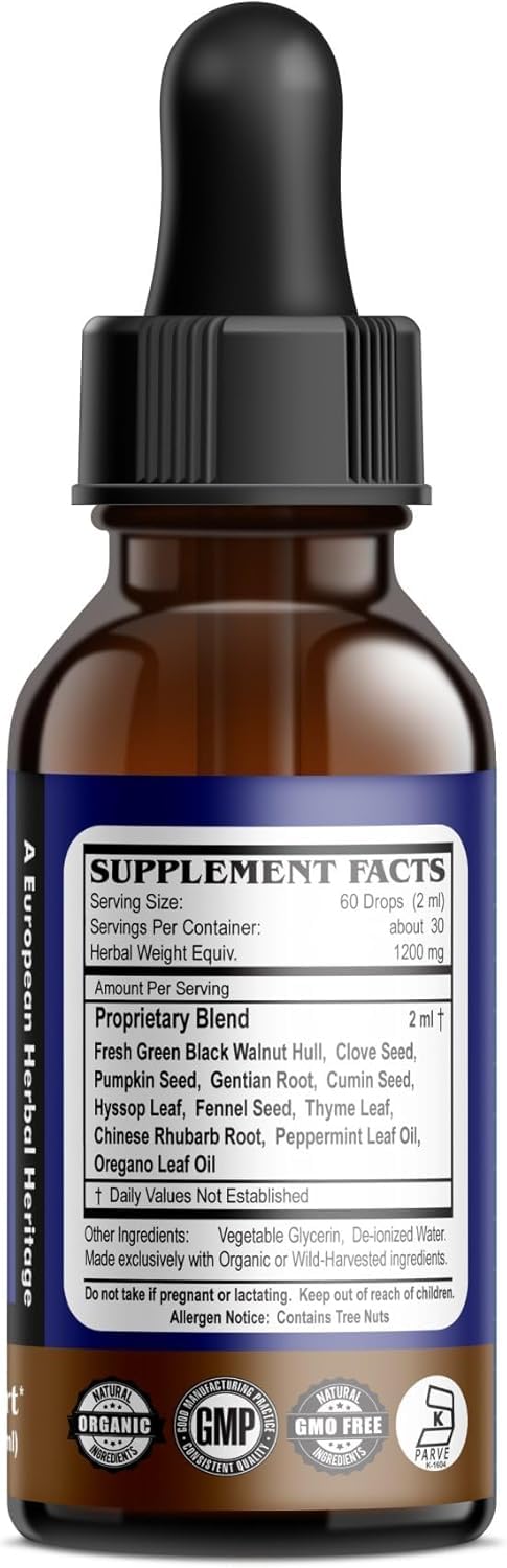 Daily Health - Purify Intestinal Cleanse & Microbial Support Tincture Formula (2 fl oz) & Ultimate Greens Superfood with MSM 1925mg Vegan Friendly Alkalizing Immune Support Supplement (180 Capsules)