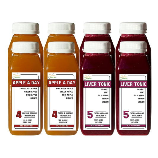 1 Day Organic Raw Liver & Colon Juice Cleanse - Lose Weight, Curve Cravings & Reboot Your System - Great for Kids Too!