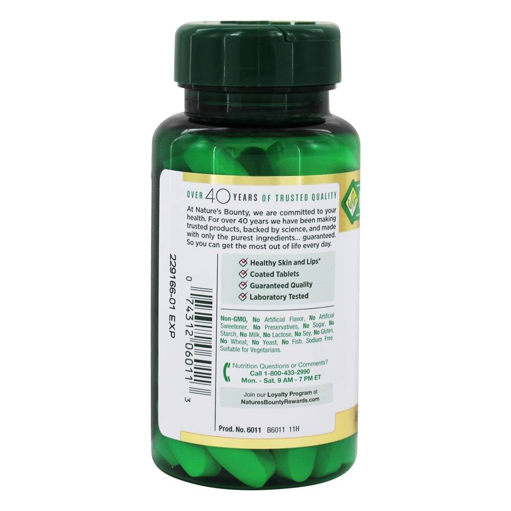 Nature's Bounty L-Lysine 1000 mg Tablets 60 ea (Pack of 2)