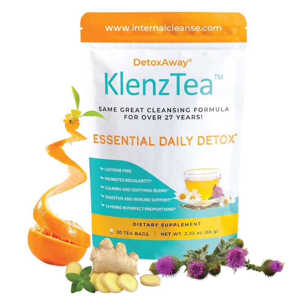 KlenzTea™ - DetoxAway® your Liver, Lymph, Colon & kidney with 14 Carefully-Selected Ingredients. (30 Tea Bags)