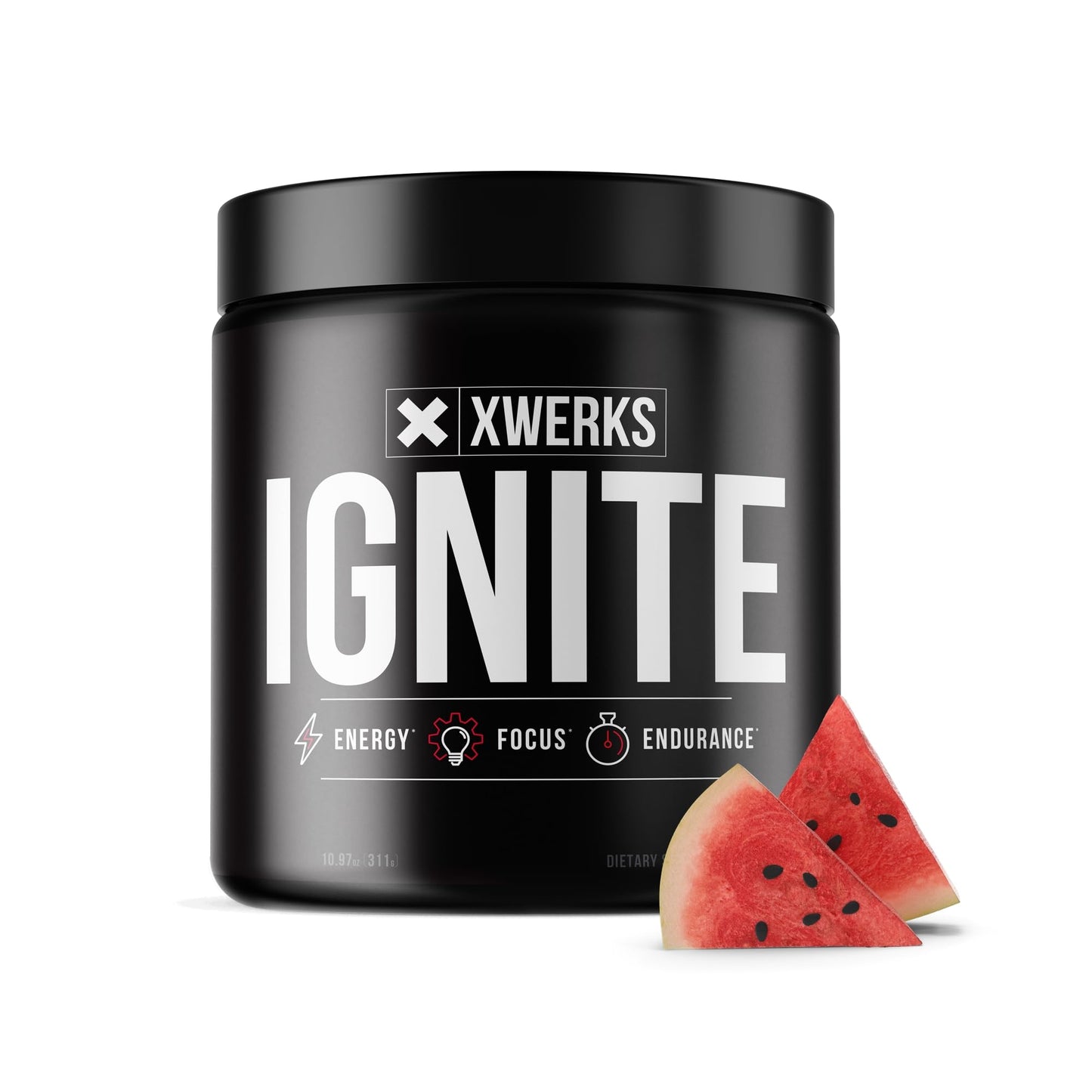 Xwerks Ignite Watermelon Pre Workout Powder, Natural Keto Pre-Workout for Women and Men with Explosive Energy, Gluten Free Preworkout Blend for Endurance Stamina, 150 mg Caffeine 30 Servings