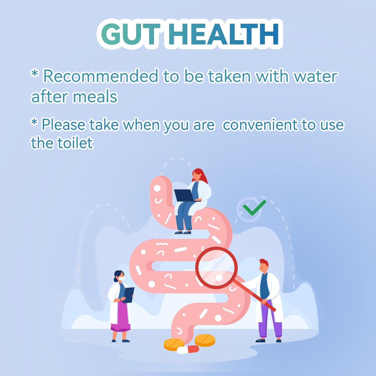 DIATMOON Gut Cleanse Capsules, Gut and Colon Support, Detox & Cleanse, for 15 Days, Non-GMOs, Non-Gluten, Vegan, Colon Cleanse Supplement, 30 Count