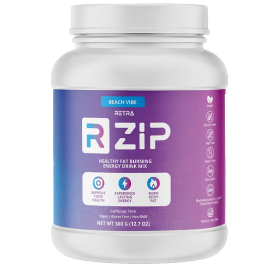 RETRA Cleanse Zip Canister - Beach Vibe (Mango Pineapple Flavor) Caffeine Free - 2.07 Ounce