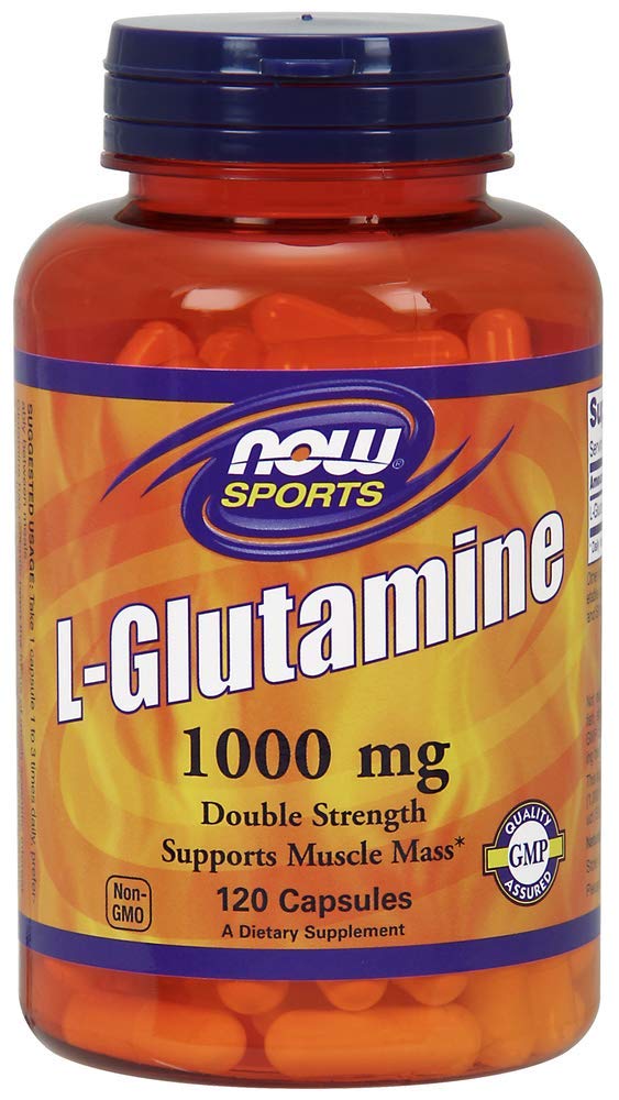 NOW Foods L-Glutamine 1,000 Milligram, 120 Capsules