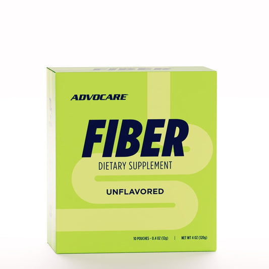 AdvoCare Fiber Dietary Supplement - Daily Powder Supplement with Soluble & Insoluble Fiber - Blend Includes Psyllium Seed & Corn - Supports Digestive Health* - Unflavored - 10 Pouches