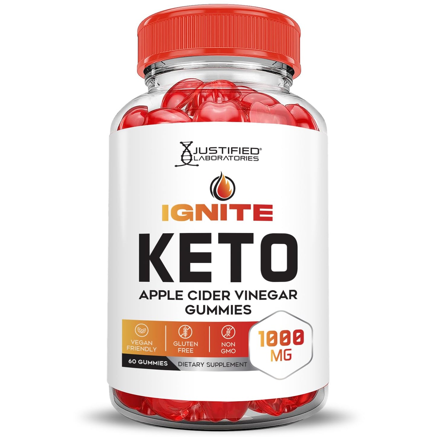 (2 Pack) Ignite Keto ACV Gummies Advanced 1000MG Ignite Keto Gummies Formula Apple Cider Vinegar Formulated with Pomegranate Beet Juice Powder B12 Vegan Non GMO 120 Gummys