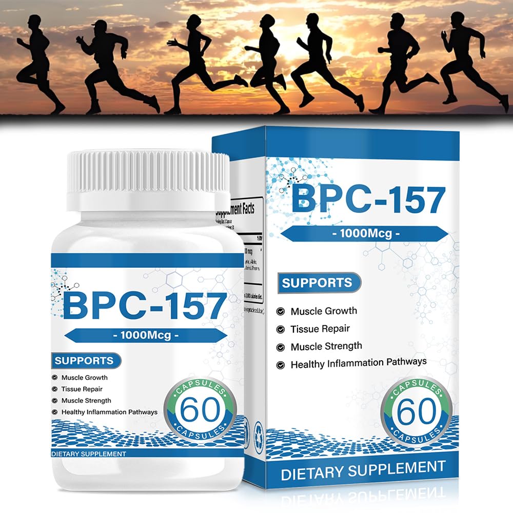 𝐁𝐏𝐂 157 Peptide Capsules 1000Mcg, Supports Muscle Growth, Tissue Repair, Strength, 60 Count