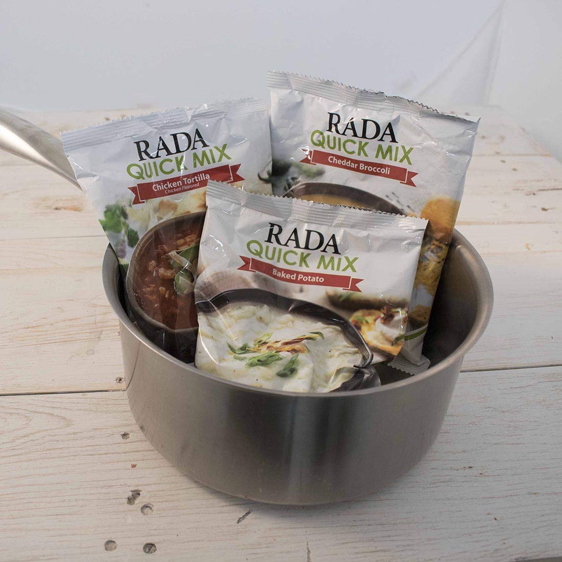 RADA Soup Quick Mix Set Includes Cheddar Broccoli Baked Potato  Chicken Tortilla Soups