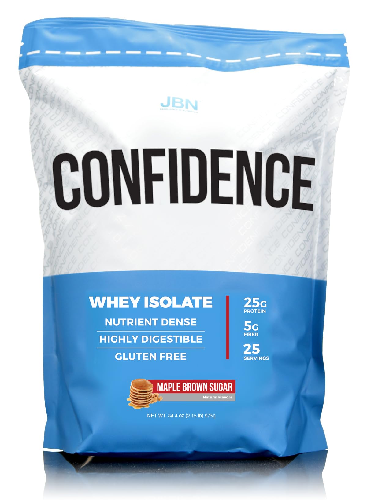 JBN - Just Be Natural Confidence Whey Protein Isolate Powder (Maple Brown Sugar, 25)