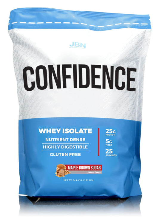 JBN - Just Be Natural Confidence Whey Protein Isolate Powder (Maple Brown Sugar, 25)