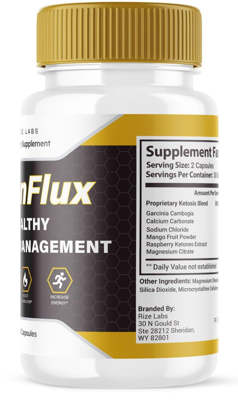 rize labs LeanFlux - Lean Flux Weight Loss to Increase BAT Levels, Leanflux Reviews Non-GMO Easy to Swallow Supplement Pills, Gain Brown Adipose Tissue BurnFat (60 Capsules)