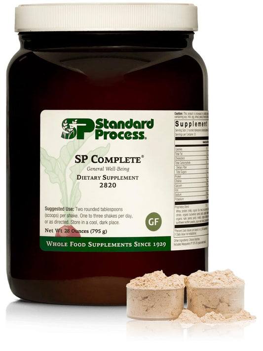 Standard Process Inc. SP Complete - Whole Food Nutrition with Amino Acids, Immune Support, Antioxidant Support with Rice Protein, Grapeseed Extract, and Choline - Vegetarian - 28 Ounce, 30 Servings
