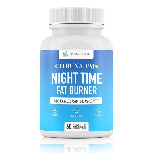 Citruna PM Night Time Weight Loss Supplement for Men & Women- Natural Weight Loss Pills Infused with Ashwagandha, Lemon Balm, 5-HTP - Appetite Control Night Time Fat Loss Pills - 60 Capsules