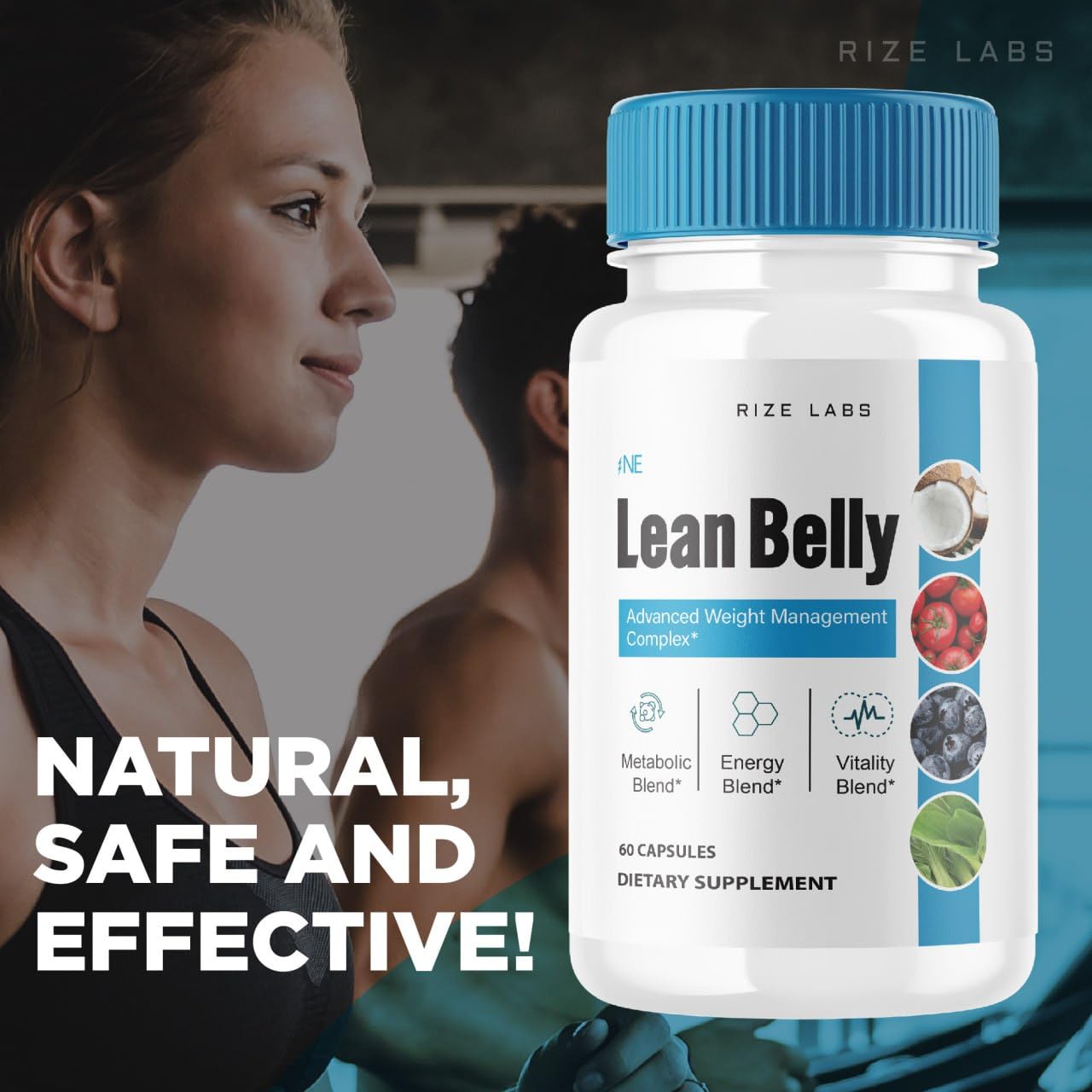 rize labs (Pack of 2 Lean Belly Juice Powder Capsules, Juice Formula Pills for Advanced Weight Loss, Superfood Supplement to Cleanse and Detox, Reviews (120 Capsules)