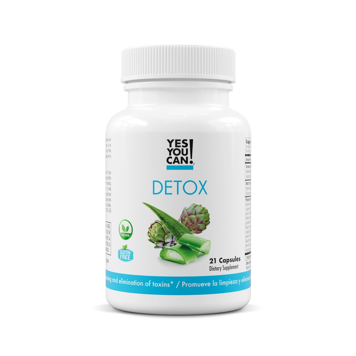 Yes You Can! Natural Detox Pills - Diuretic Cleanse with Electrolytes & Vitamins - Helps with Water Retention - Gluten-Free, 21 Capsules