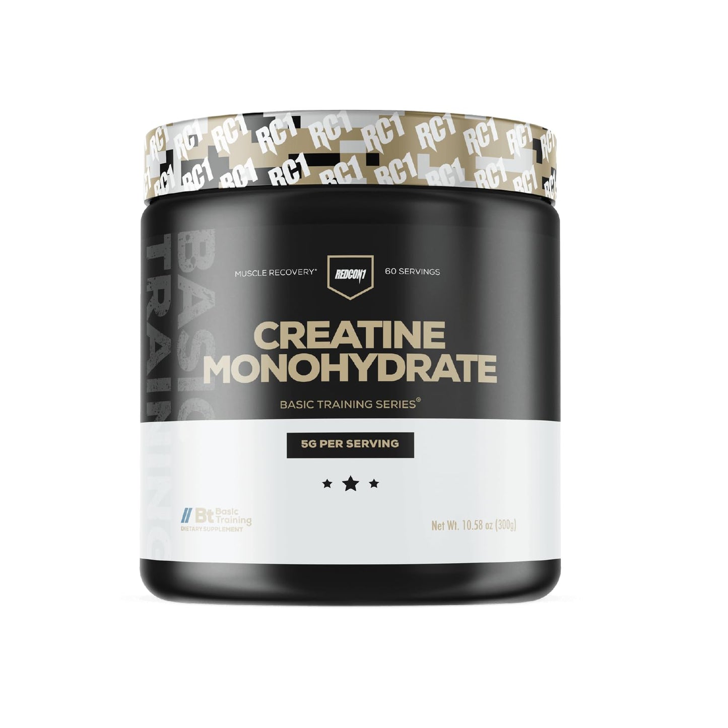 REDCON1 Creatine Monohydrate - Keto Friendly + Vegan Pre & Post Workout Supplement - Creatine Powder to Support Recovery & Athletic Performance (60 Servings)