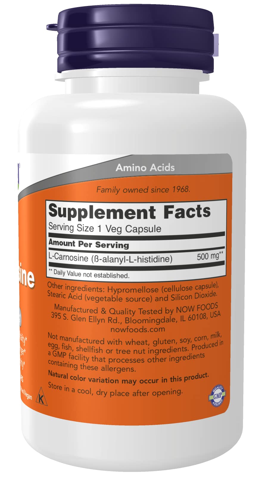 NOW FOODS L-Carnosine, 100 CT