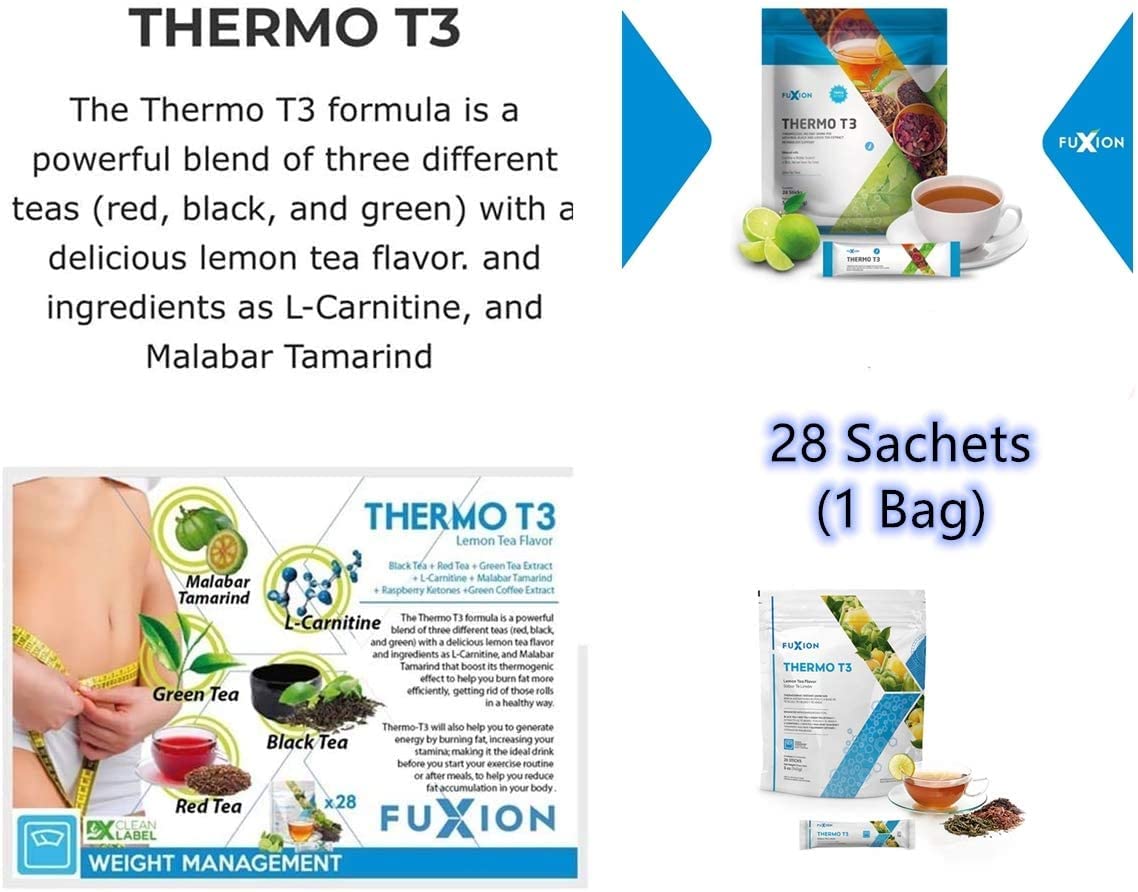 Usoway Fuxion Thermo T3-Health Products (28 Sticks, Thermo T3), 1 Pound (Pack of 1)