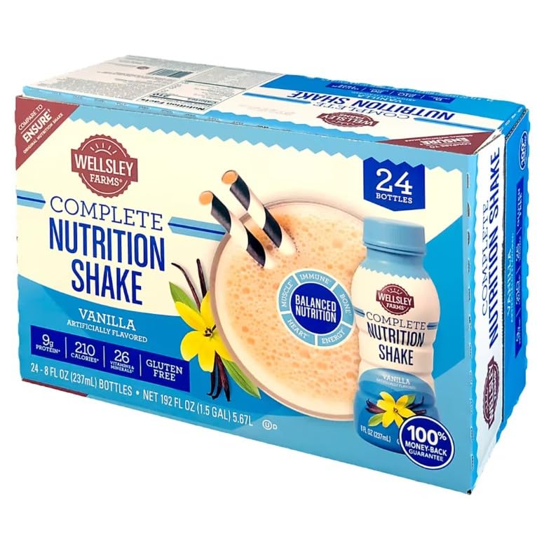 Welsley Farm Complete Adult Nutrition Shake Vanilla, 24 ct./8 oz.