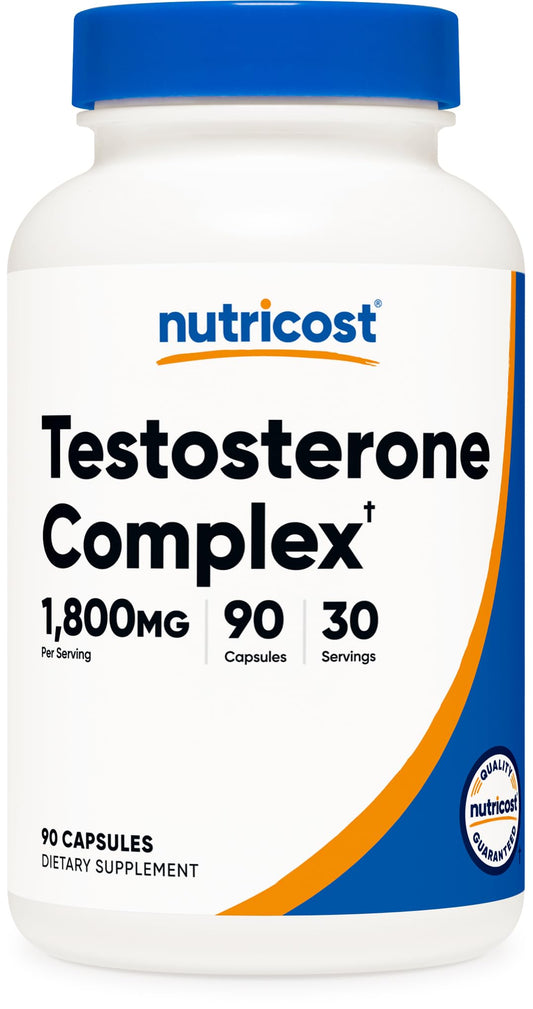 Nutricost Testosterone Support Complex (90 Capsules) -1800mg Per Serving