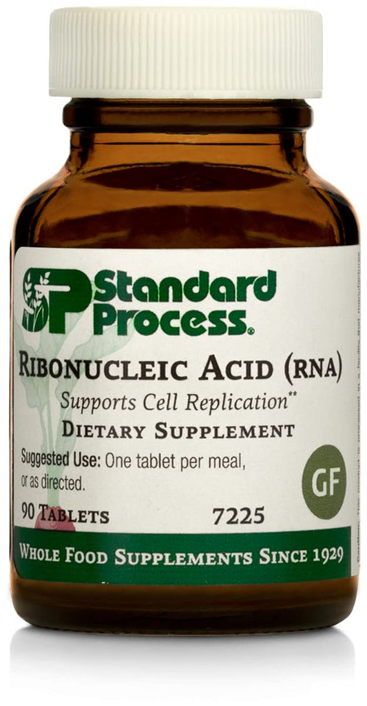 Standard Process Inc. Ribonucleic Acid (RNA) - RNA Supplement with Calcium, and Magnesium Citrate - Vegetarian, Gluten Free - 90 Tablets