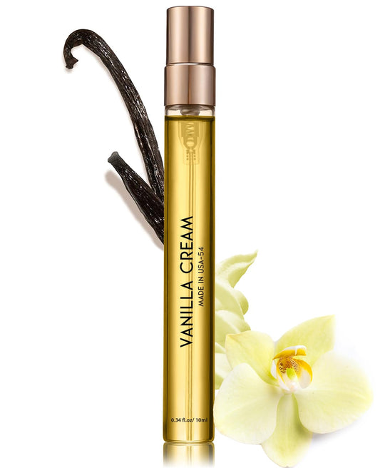 Pheromones Perfumes for Women & Men, No. 54 Vanilla Cream Fragrances, Vanilla Perfume,Enhanced Scents Pheromone Perfume Oil,Pheromone Cologne for Men&Women, 0.34 fl.oz/10ml Travel Size Perfume Spray