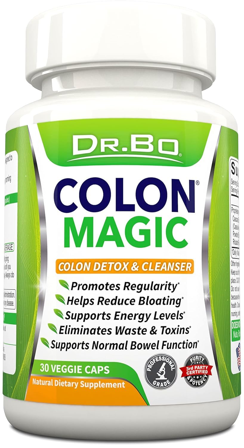 Colon Cleanse Detox Formula - Natural Bowel Cleanser Pills for Intestinal Bloating & Fast Digestive Cleansing - Daily Constipation Relief Supplement Gut, Belly, Stomach - Women Men Herbal Weight Flush