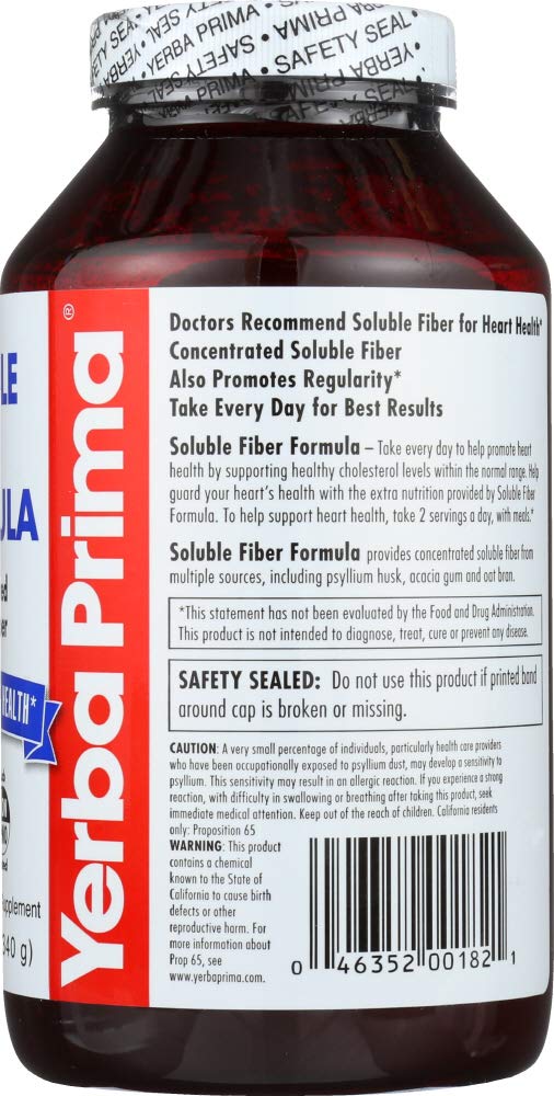 Yerba Prima Fiber Powder Soluble Form, 2 Pack
